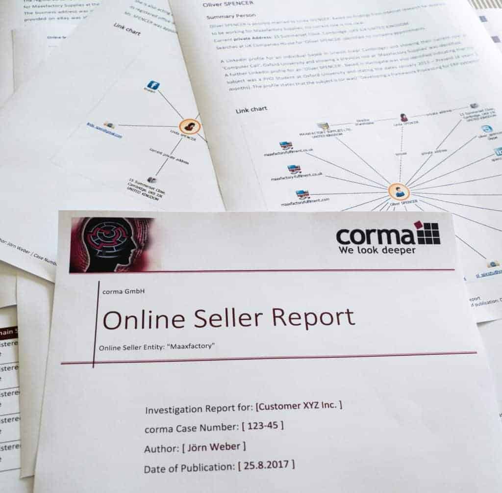Online Seller Report corma GmbH