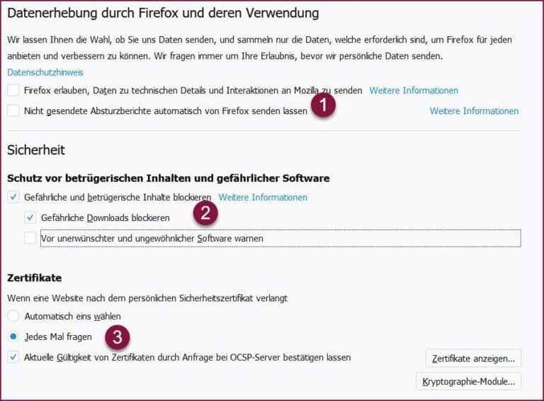 firefox datenerhebung