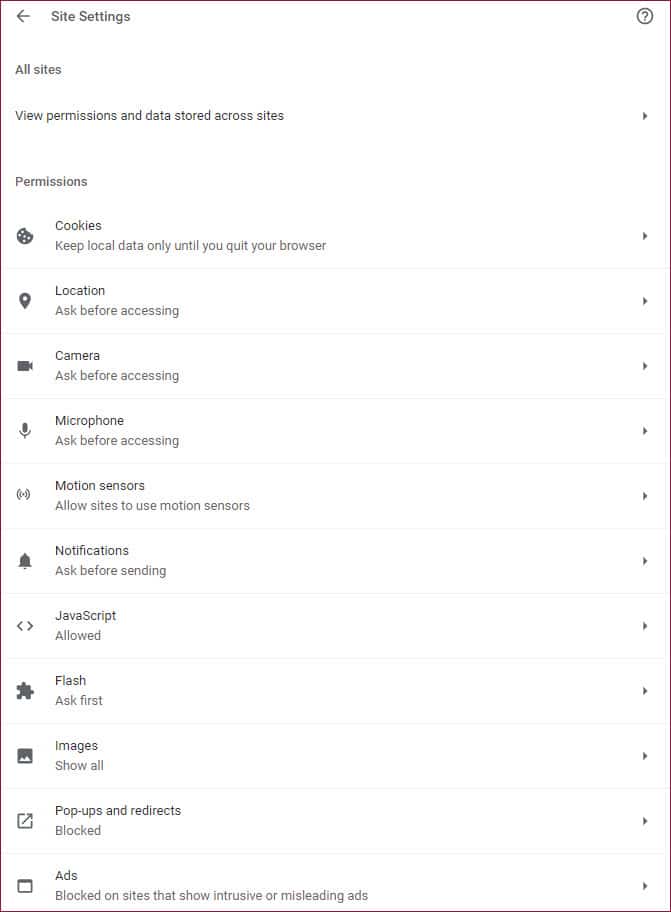 series reputation check (2) the most important tool 3 chrome site settings